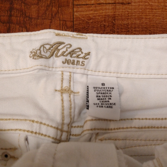 Kikit Jeans White Midi Skirt Women's Size 8 - Picture 3 of 6